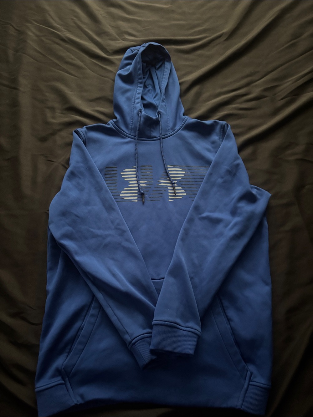 Under Armour Royal Blue Hooded Sweatshirt with Logo